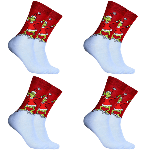 Monster Socks Cómodos Calcetines Navideños Unisex Suministros para Fiestas (D) Verde