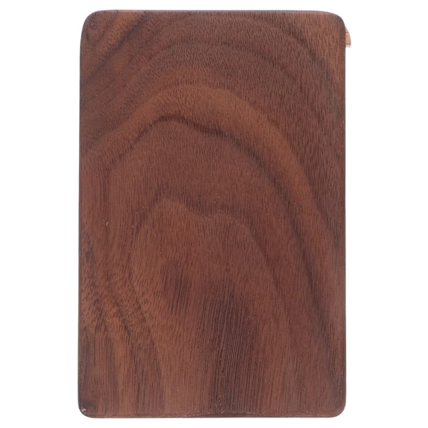 Estuche de madera para tarjetas de presentación: Caja portátil para guardar tarjetas, ideal para uso diario en la oficina, reuniones de negocios y viajes.