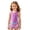 00-Multicolour85, variant on Toddler Girls Print Swimwear Gradient Leopard Graphic Tank Top Shorts Tankini 2 PCS Bathing Suit,Purple