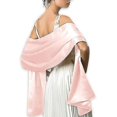 thumbnail image 5 of Pañuelo de seda satinada suave apto para vestidos Accesorios de mujer Blanco, 5 of 5