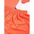 thumbnail image 6 of Alvivi Kids Boys Quick-Drying Soccer Training Tracksuit Short Sleeve T-Shirt with Shorts Sport Outfits Orange 9-10, 6 of 7