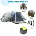 GoDecor Four Season Waterproof Family Camping Tent, 10 Person, Double