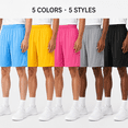 thumbnail image 2 of Men's Athletic Shorts 5-Pack, Quick-Dry Breathable Loose Fit with Elastic Waist for Running, Gym and Basketball, 2 of 10