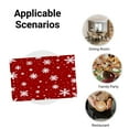 thumbnail image 2 of JOOCAR Red Snowflake Pattern Linen Table Mats Set of 4 for Home Kitchen Table Decor 12x18 inch, 2 of 5