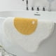 thumbnail image 2 of Alfombra de baño con forma de huevo amarillo, suave y elegante, para niños, felpa de dibujos animados, absorbente de agua, decoración de baño, alfombra para bañera, alfombra de baño blanca, habitación, 2 of 5