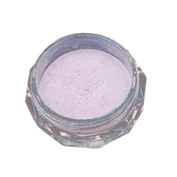 Polvo para uñas, efecto espejo, pigmento para manicura, carcasa nacarada, polvo brillante para uñas para uso doméstico Púrpura claro shamjiam brillo de uñas