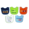 Neat Solutions Knit Terry Attitude Sayings Bib Set, Boy, 5 Pack