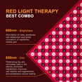 thumbnail image 2 of 45W High-Power Red & Infrared Light Therapy Device with 225 Beams - Portable Home Use Beauty Lamp for Skin Rejuvenation, Collagen Boost & Wrinkle Reduction, Includes US Plug, Power Switch Cable and, 2 of 5