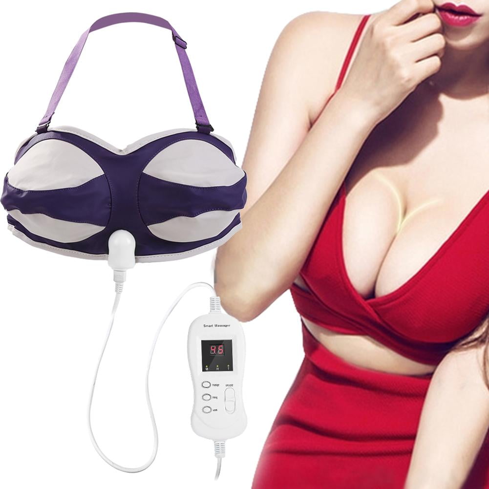 Lhcer Electric Breast Massager Far Infrared Heating Chest Enlargement Stimulator Massage