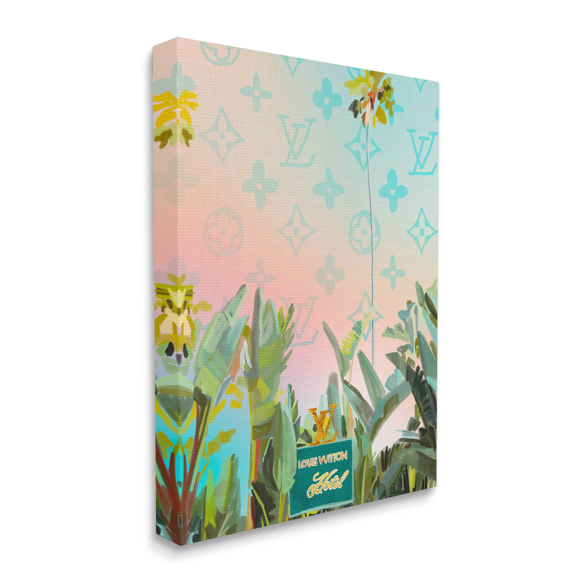 Stupell Industries Tropical Glam Hotel Nature Painting Gallery Wrapped Canvas Print Wall Art, 30 x 40