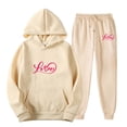 thumbnail image 1 of Women's Hoodie Pants Suit Casual Sports Outfit Spring Winter Comfortable Stylish Tracksuit Set for Active, 1 of 2