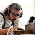 thumbnail image 7 of Tacklife Ear Muffs, SNR 34 dB Hearing Protection-HNRE1-Orange - Orange, 7 of 7