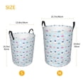thumbnail image 2 of Lsque Rabbit In The Rain pattern Laundry Hamper Basket, Tall Woven Rope Hamper Basket for Clothes, Lightweight Storage Basket, Collapsible Waterproof-Medium, 2 of 8