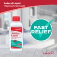 thumbnail image 2 of Leader OTC Maximum Strength Antacid Liquid, Fast Relief for Indigestion & Heartburn, 12 oz, 2 of 5