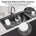 Kitchen Sink Protectors Mat 1 Pack, Silicone Grid for Bottom Of Sink