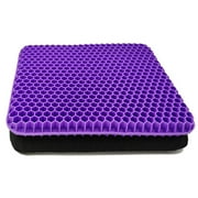 Honeycomb Gel Support Seat Cushion with Non-Slip Breathable Cover - 16.5"x14.6" Ergonomic & Orthopedic Gel Seat Cushion Chair Pad