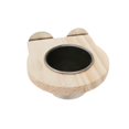 thumbnail image 1 of Parrot Feeding Cups Detachable Stainless Steel Bird Food Water Bowl with Wooden Holder for Finch Canary Easy to Clean, 1 of 4