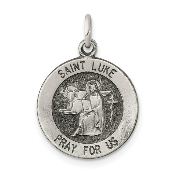 Sterling Silver Saint Luke Medal
