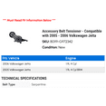 thumbnail image 2 of Accessory Belt Tensioner - Compatible with 2005 - 2006 Volkswagen Jetta, 2 of 2