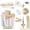 Gold, variant on Black Office Supplies Desk Accessories 10pcs Pencil Holder For Stapler Tape Dispenser Ruler Clips And 1000pcs Staples Set