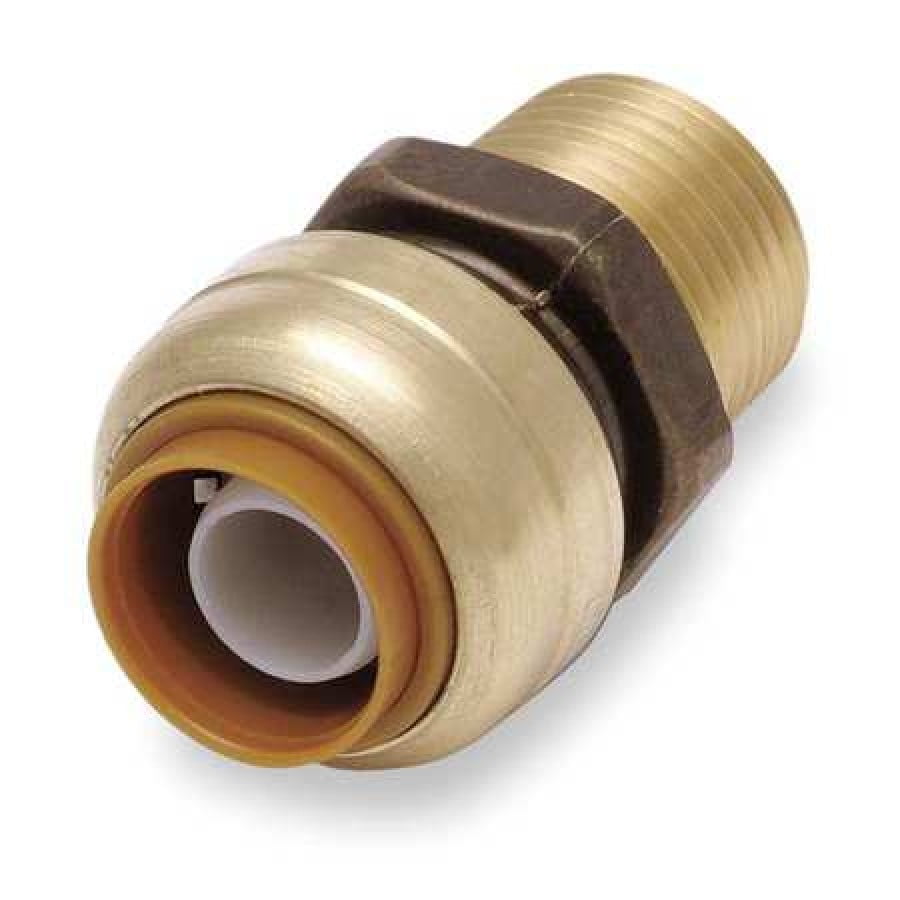 SHARKBITE U120LF 1/2" PushtoConnect x MNPT DZR Brass Adapter