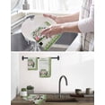 thumbnail image 5 of Spring Easter Kitchen Dish Towels for Drying Dishes Set of 3, Easter Eggs Bunny Truck Botanical Wooden Waffle Weave Microfiber Hand Tea Bathroom Towels Quick Dry & Absorbent Towel 15.7x23.6, 5 of 7