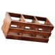 thumbnail image 3 of GOOHOCHY Caja de almacenamiento de madera para bolígrafos, soporte para lápices, soporte para control remoto, organizador de escritorio, 3 of 8