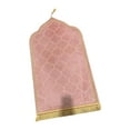 thumbnail image 1 of yuksok Islamic Muslim Prayer Rug Soft Home Embossing Portable Decoration Ramadan Gifts Pink, 1 of 9