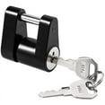 thumbnail image 1 of HSHDLDF Black Trailer Hitch Coupler Lock Dia 1/4 Inch 3/4 Inch Span for Tow Boat RV Truck Car's Coupler (1 Pack Black), 1 of 7