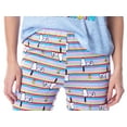 thumbnail image 4 of Peanuts Womens' Snoopy Happiness is Sleeping In Short-Sleeve Shirt Pajama Pant 2PC Set Lounge Sleepwear, 4 of 8