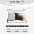 thumbnail image 6 of Naloa Yak Pillowcase, Throw Pillowcase, Wrinkle-Free, Stain-Resistant with Hidden Zipper for Bedroom Sofa - 14"x20", 6 of 9