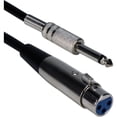 thumbnail image 2 of QVS - Microphone cable - mono jack male to XLR3 female - 15 ft, 2 of 2