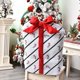 thumbnail image 4 of Ounissouiy Bolsa de regalo Funda para silla de Navidad Corbatín de Navidad Colorido Boda Antimacassar Funda Sala de estar Comedor Suministros Kits de decoración para fiestas Blanco Ounissouiy HA069371-03, 4 of 6