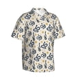 thumbnail image 3 of Xecao Snake print Hawaiian shirt - a stylish short-sleeve button-down for men, perfect for casual beach and tropical outings., 3 of 9