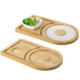 thumbnail image 2 of 2 Pcs Margarita Salt Rimmers, Wooden Cocktail Salt Rimming Tools, Bartender Tool Kit, Fit Wide Glasses up to 4.7", Bowl Not Included, Ideal for Parties and Bars, 2 of 6