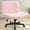 Teddy Fabric-Pink, variant on Celtoss Criss Cross Home Office Chair, Fabric Armless Swivel Task Computer Chair with Wheels, Beige