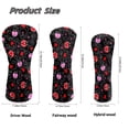 thumbnail image 6 of Uorisanigo Golf Club Head Covers, Driver, Fairway #3#5, Hybrid Headgear, Premium PU Leather Cute Ladybug Golf Club Covers, 3 PCS Headcovers Set Accessories Protection, 6 of 7