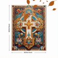 thumbnail image 3 of Qisvanset Ornate Cross Ornament Decor Canvas Print 15.75x11.81 Inches, 3 of 8