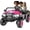 Pink, variant on SaveJoy 24V 4 Seater Powered Ride on Car with Parent Remote Control, Electric Car Ride on Toys, Ages 3-8 Gifts, Pink