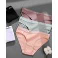 thumbnail image 2 of FINETOO Women Cotton Underwear Cheeky Panties Low Rise Bikini Hipster Breathable Stretch XS-XXL Pack of 6Pack, 2 of 8