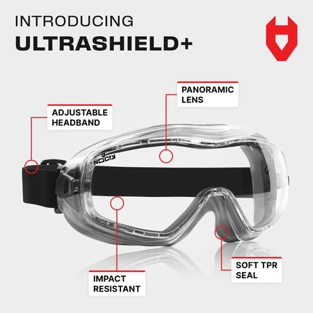 NoCry Anti Fog Safety Goggles for Men and Women with Premium Anti Scratch C
