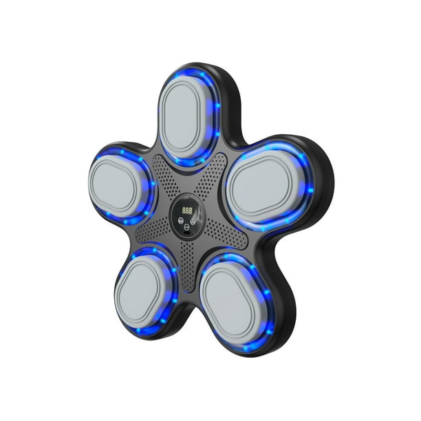 Herramientas y mejoras para el hogar Boxeo Música inteligente Boxeo con luz LED Sensor Bluetooth Equipo de entrenamiento de boxeo montado en la pared 9 velocidades Música de boxeo Boxeo Máquina de box