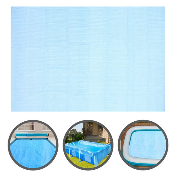 HEALEEP Swimming Pool Safety Cover Rectangle PE Blue 1Pack Pool Owners