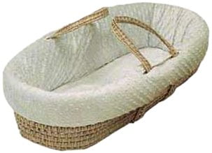 NEW DELUXE DOLLS MOSES BASKET ON WHEELS BEST QUALITY BRAND NEW Girls Toy Doll 