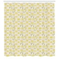 thumbnail image 3 of Ambesonne Spring Shower Curtain, Seasonal Petals with Leaves, 69"Wx75"L, Multicolor, 3 of 3