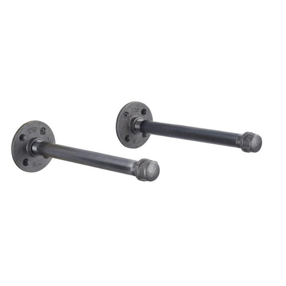 1/2 In X 10 In  Shelf Bracket Kit, 2 Pack