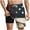Navy^, variant on Jjayotai Mens George Shorts, Men's Independence Day Printed Shorts, Beach Shorts Lined Shorts with Compression Liner Pocket Elastic Waist Drawstring