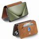 thumbnail image 3 of For Huawei Pura 70 Ultra Case Cross Texture Leather Detachable Magnetic Phone Cover - Green, 3 of 5