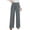 Gray-pants, variant on Womens High Waisted Dress Pants, Wide Leg Elastic Waist Work Office Pants, Ruched Business Casual Work Trousers with Pockets