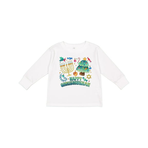 Inktastic Happy Chrismukkah Boys or Girls Long Sleeve Toddler T-Shirt